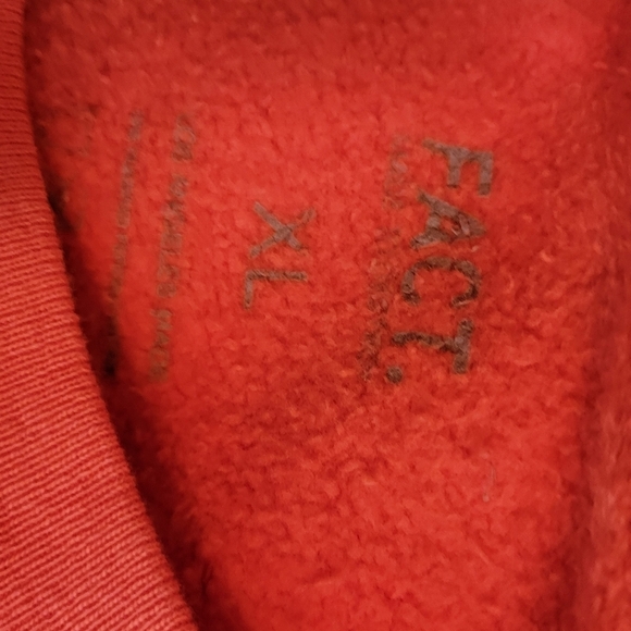 Fact. Orange Isolation Sweatshirt Size XL - Picture 7 of 7